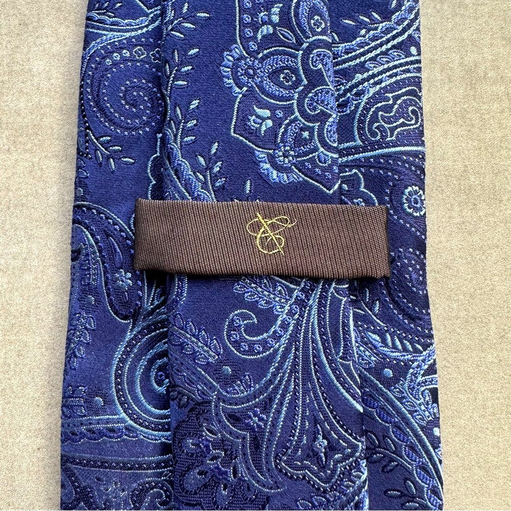Canali RECENT Blue Paisley Tie